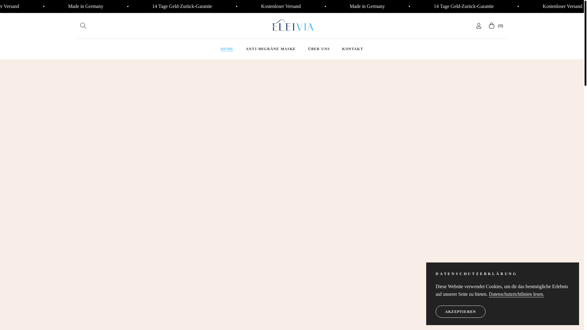 website screenshot of https://eleivia.com/