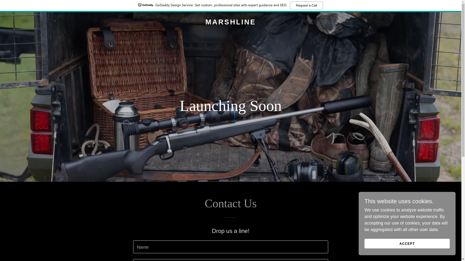 website screenshot of https://marshlineoutdoors.com/
