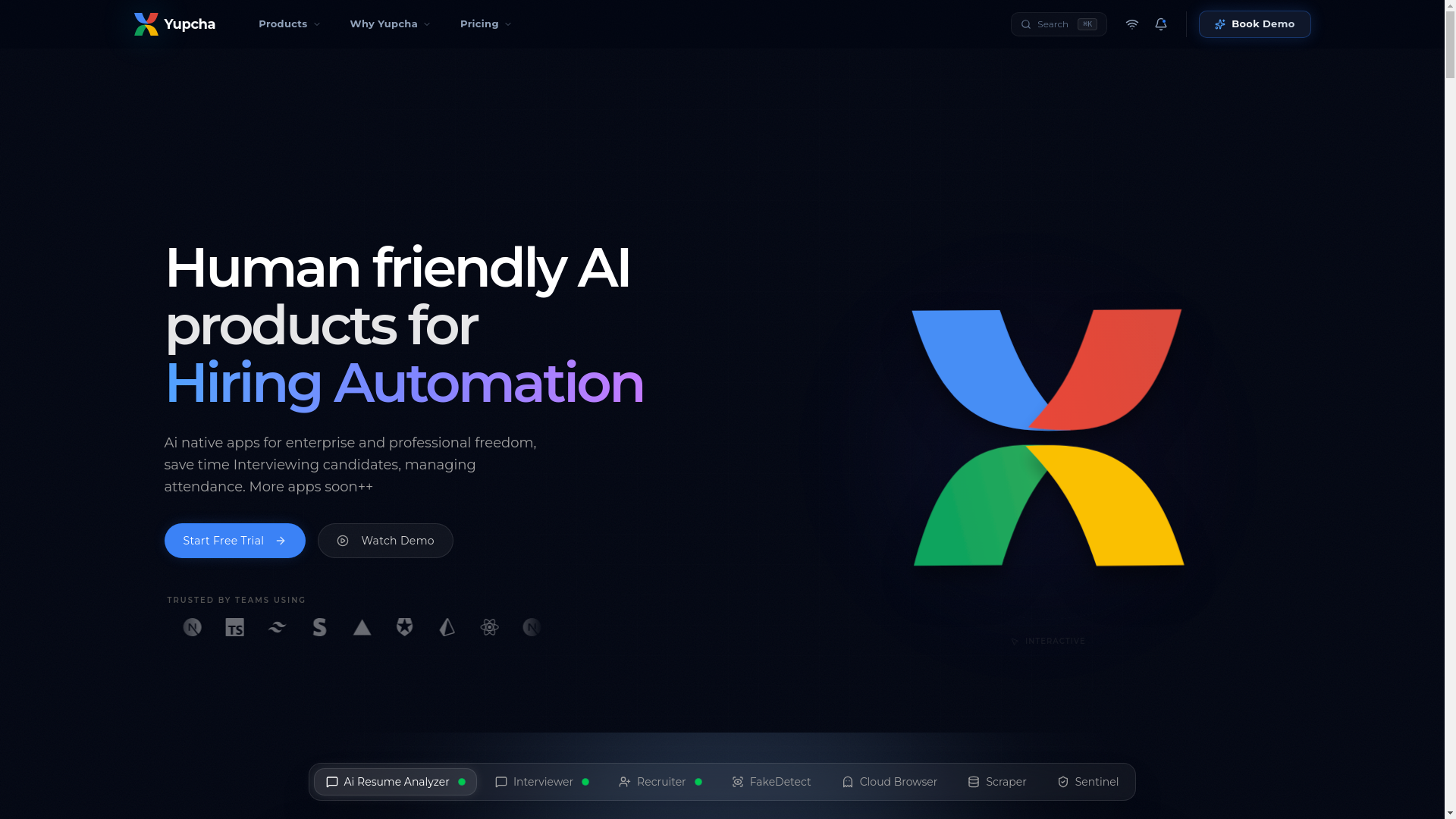 website screenshot of https://yupcha-com.pages.dev/