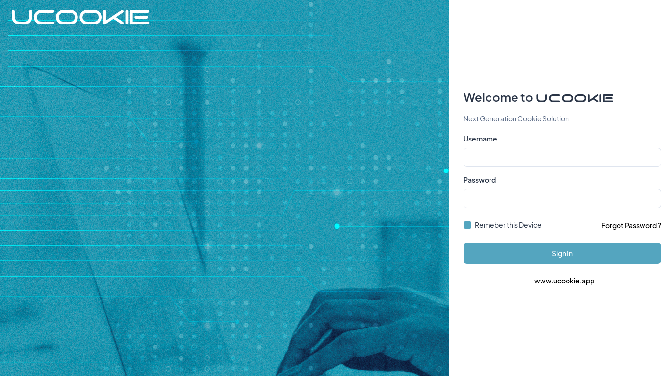 website screenshot of https://panel.ucookie.com.tr/