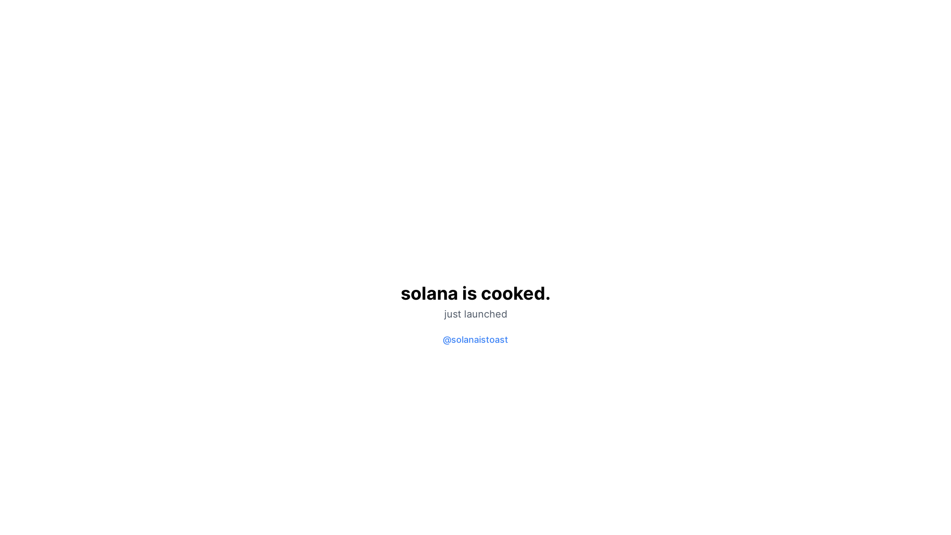 website screenshot of https://solanaiscooked.fun/
