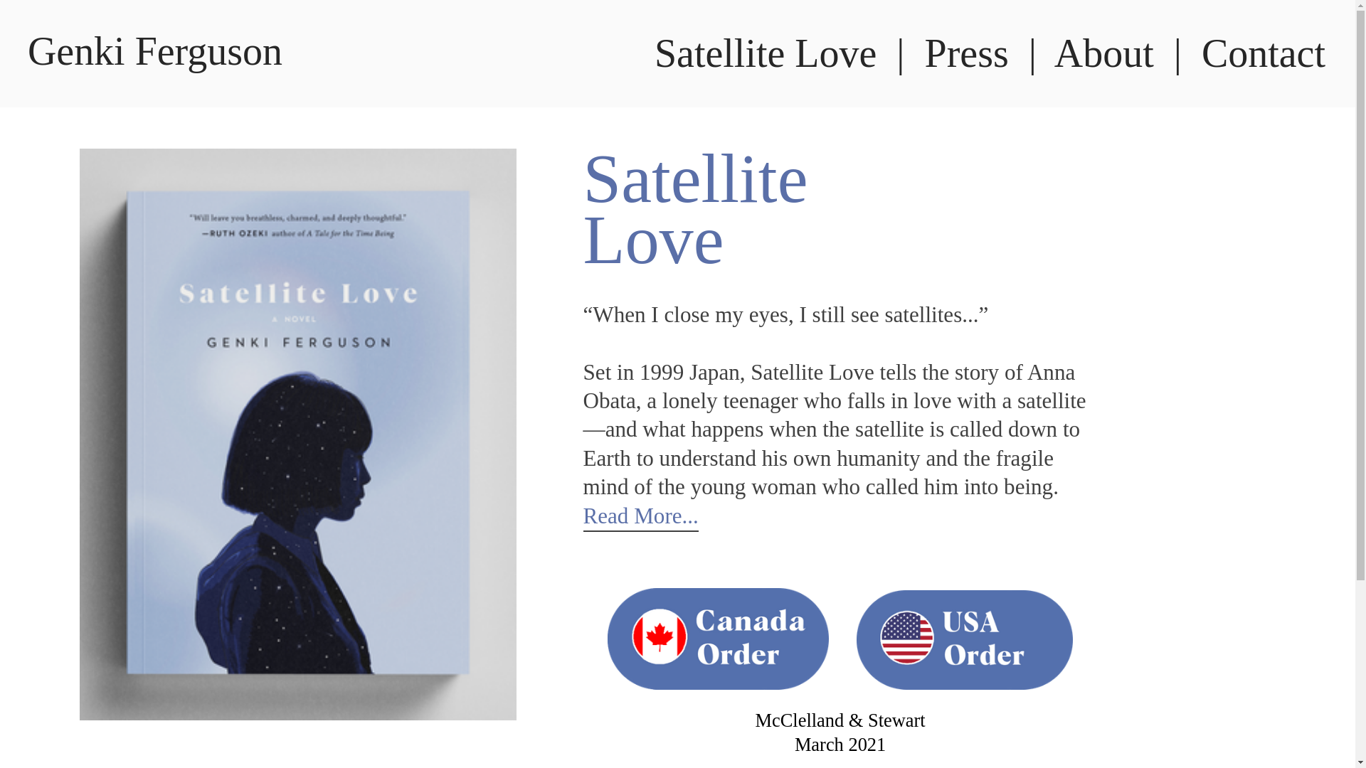 website screenshot of https://genkifergusonwrites.com/