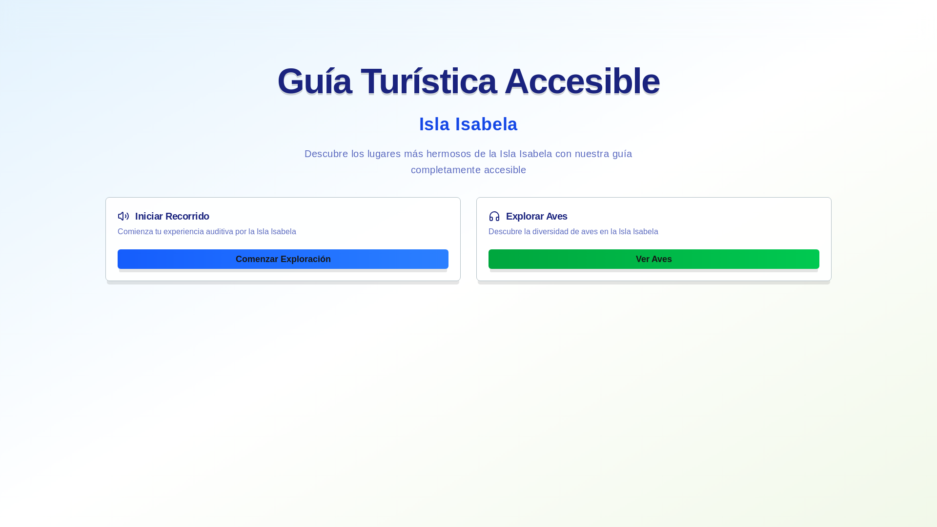 website screenshot of https://isabelaturismoaccesible.pages.dev/