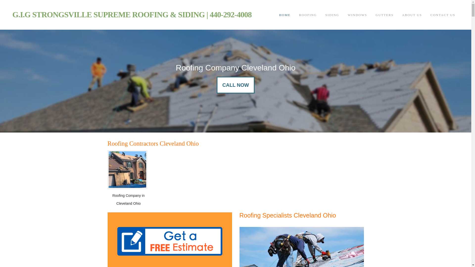 website screenshot of https://strongsvilleroofingandsiding.com/