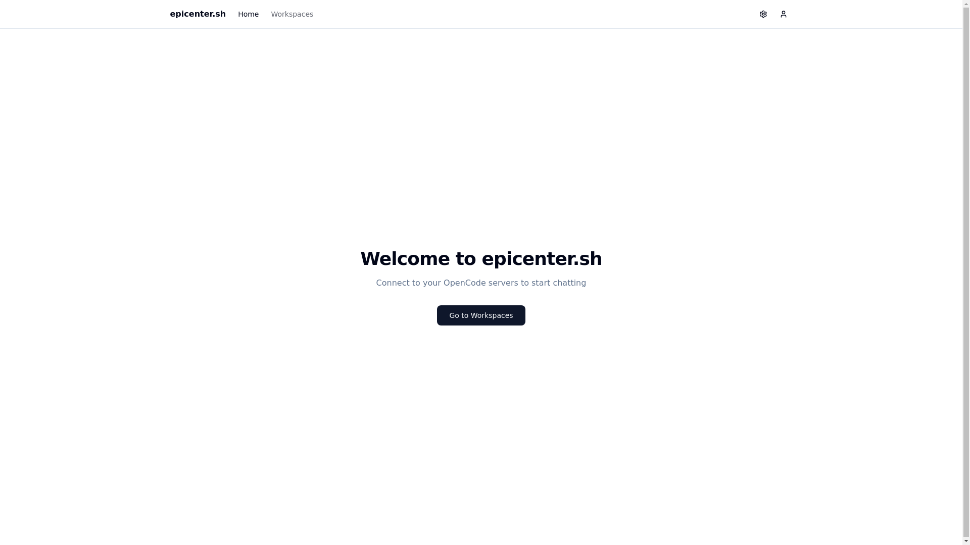website screenshot of https://epicenter.sh/