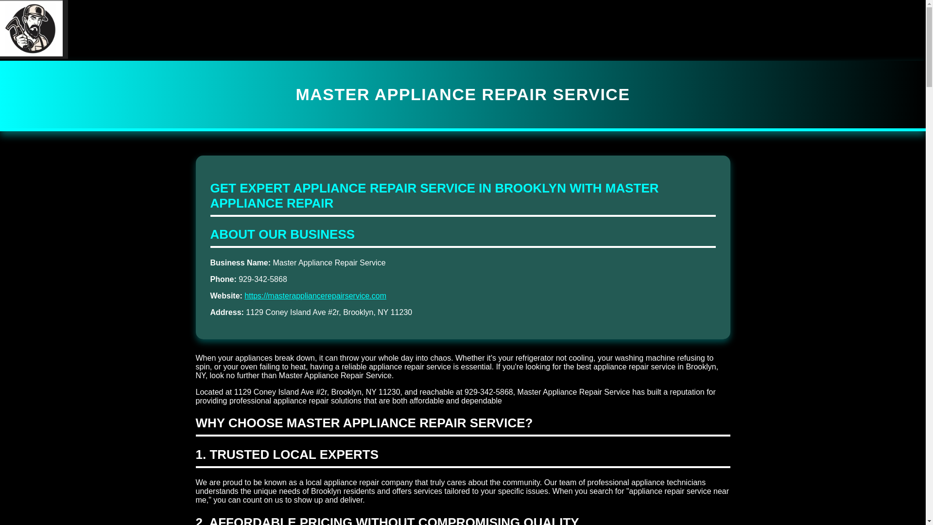website screenshot of https://brooklynsbestwhymasterappliancerepaircompanyistrustedbyloc.pages.dev/