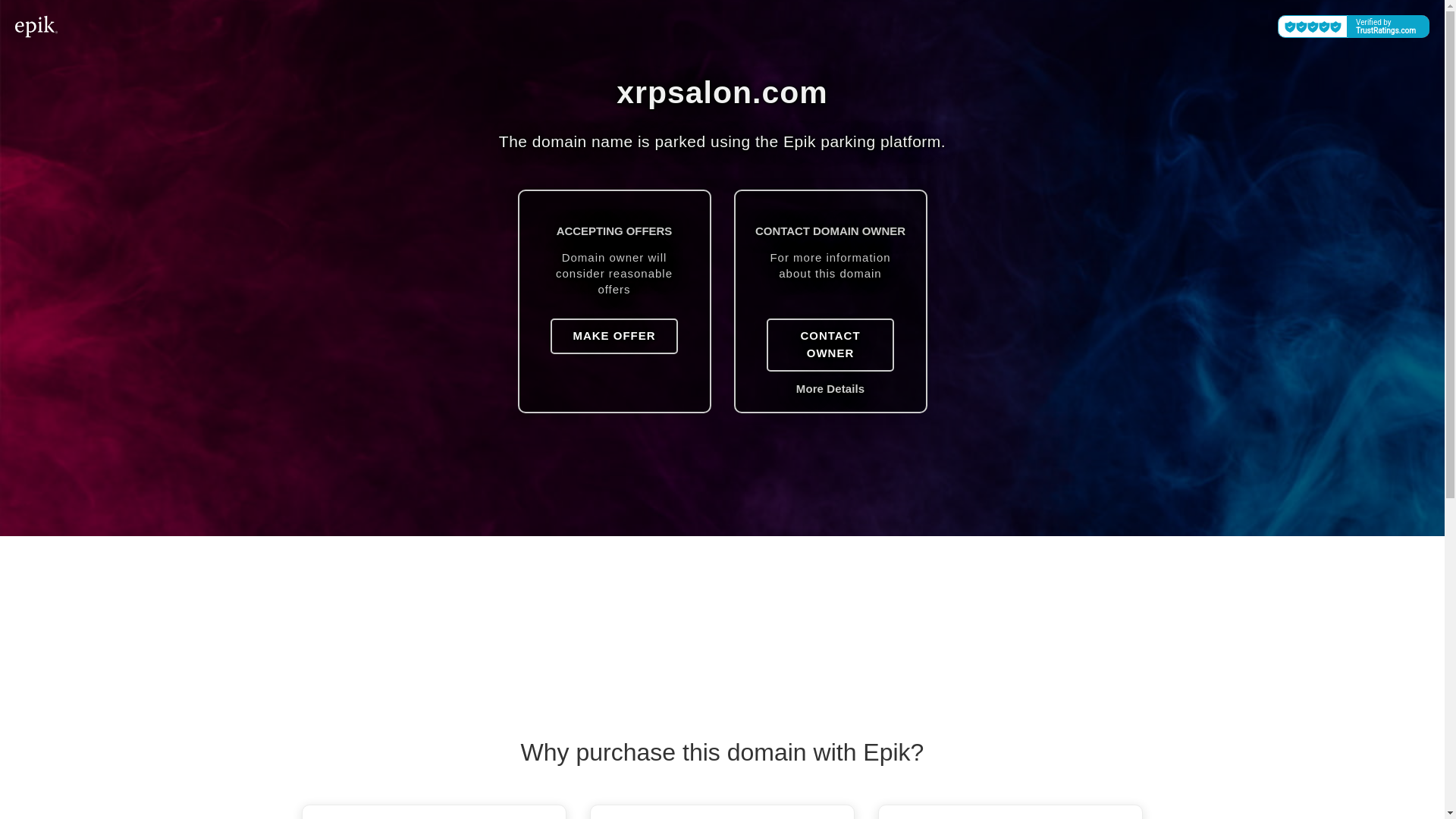 website screenshot of https://xrpsalon.com/