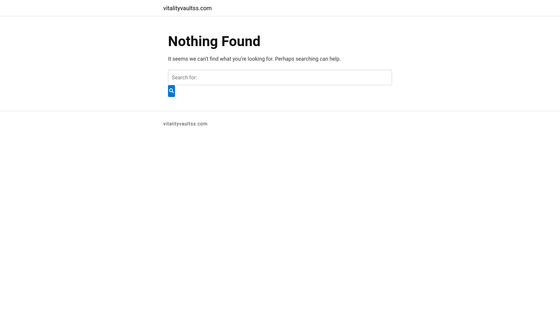 website screenshot of https://vitalityvaultss.com/