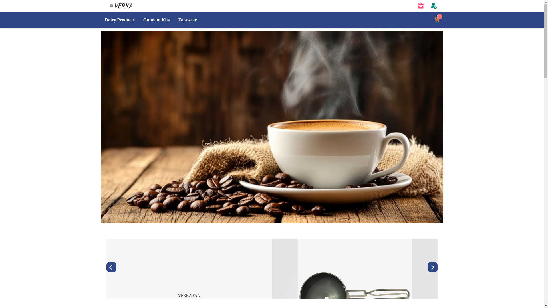 website screenshot of https://verkahome.shop/