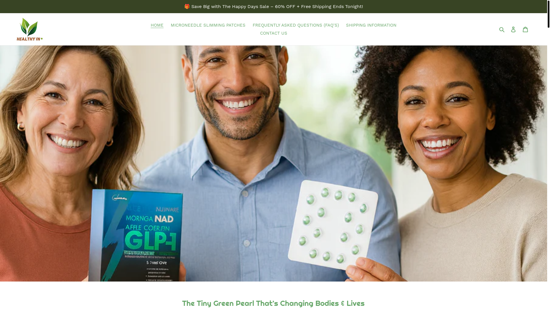 website screenshot of https://healthy-in.com.au/