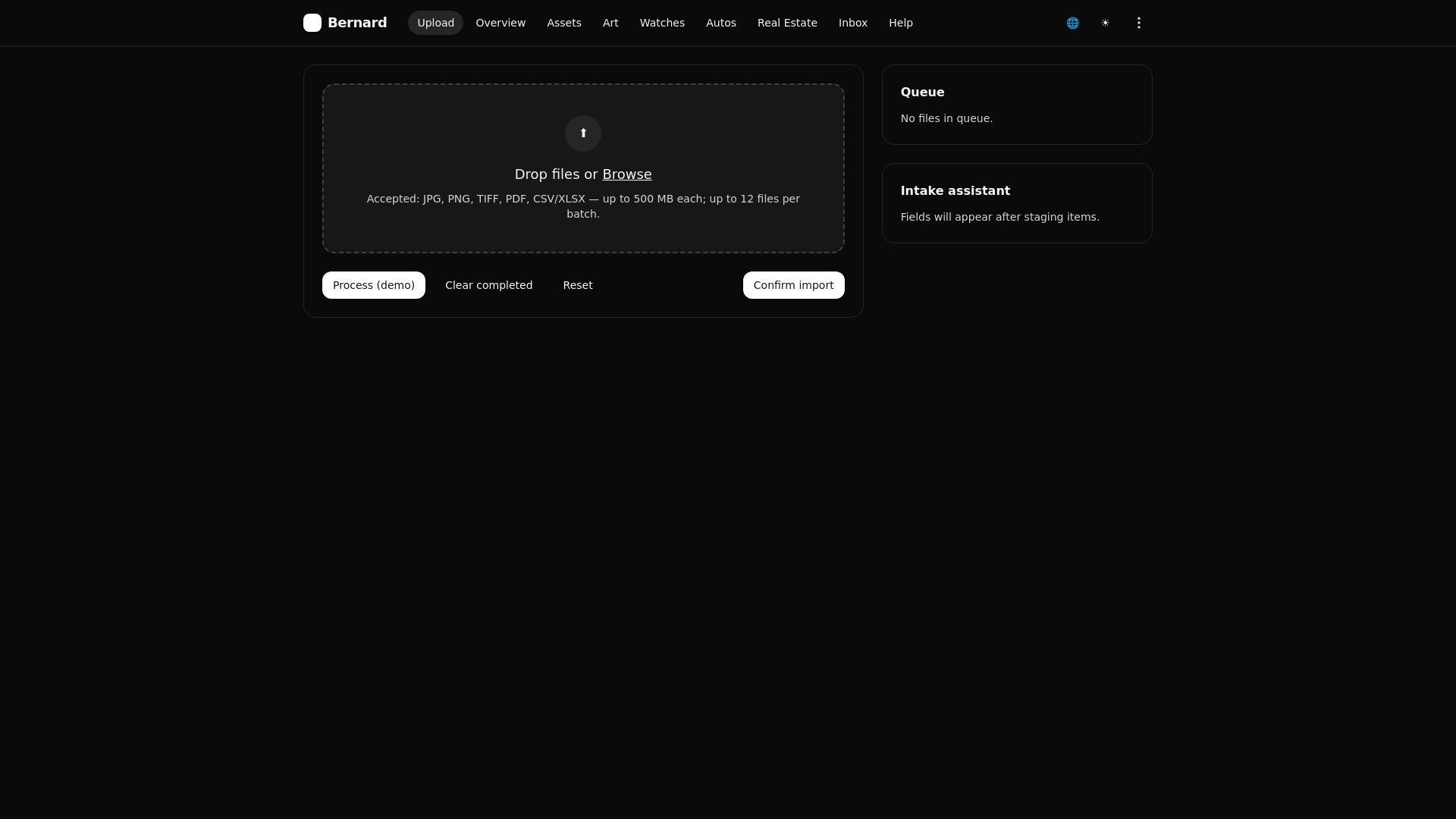 website screenshot of https://bernard-proto.pages.dev/