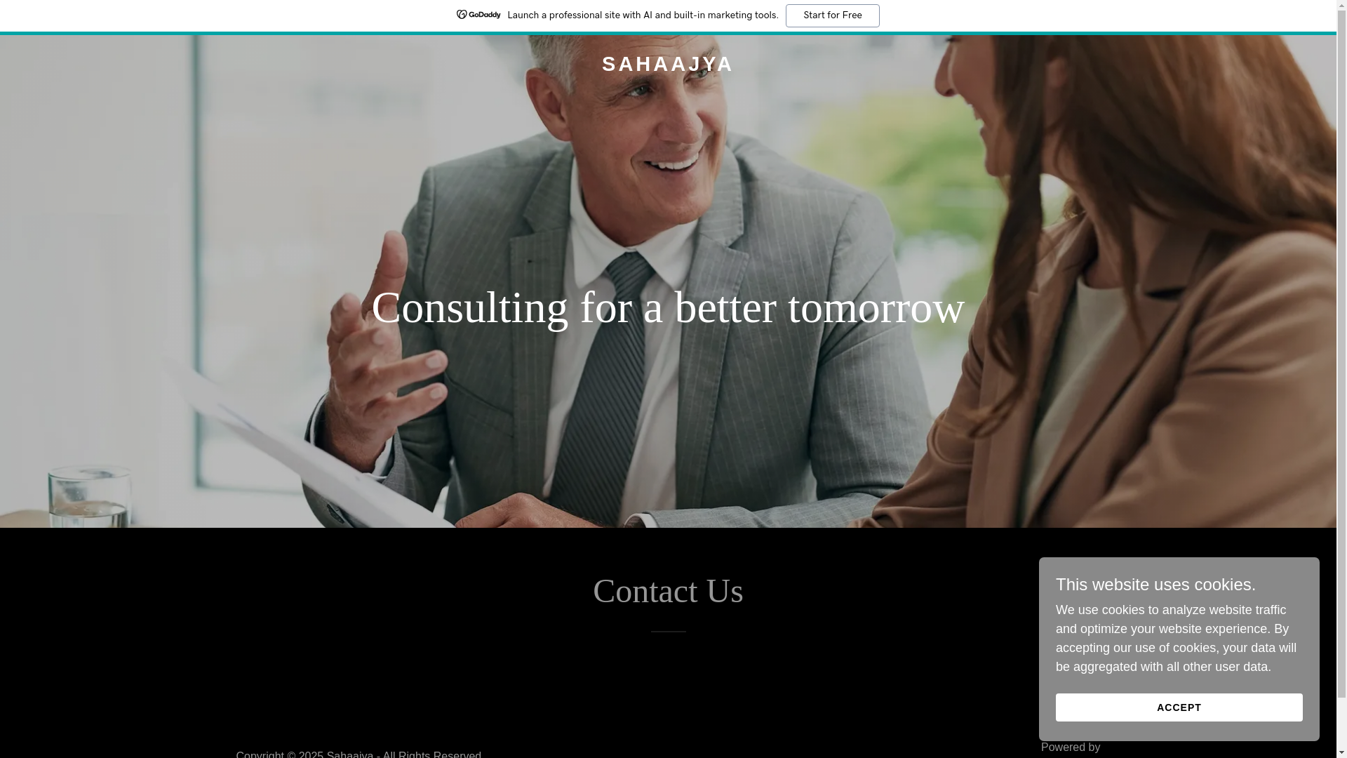 website screenshot of https://sahaajya.com/