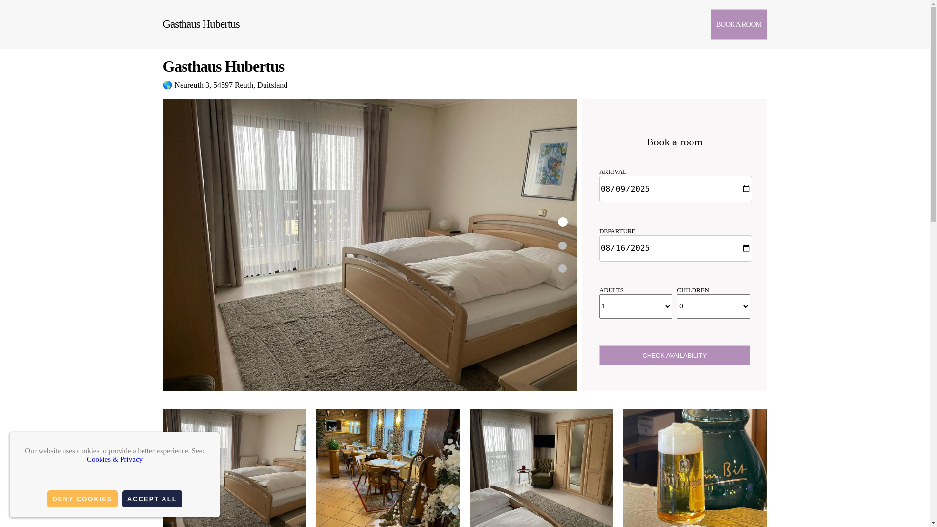 website screenshot of https://gasthaus-hubertus.com.es/