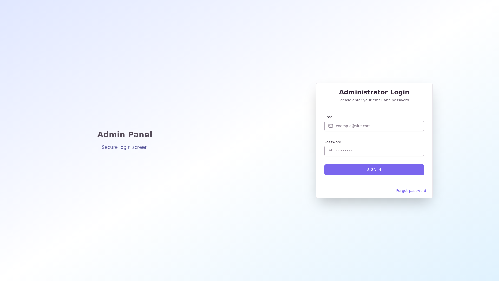 website screenshot of https://mathenergy-admin.pages.dev/