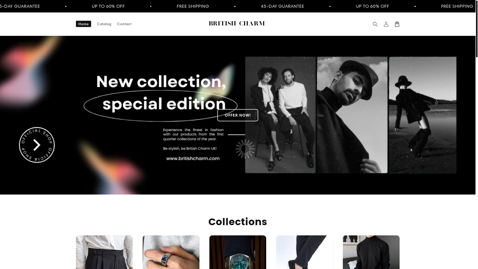 website screenshot of https://britishcharm-ukshop.store/