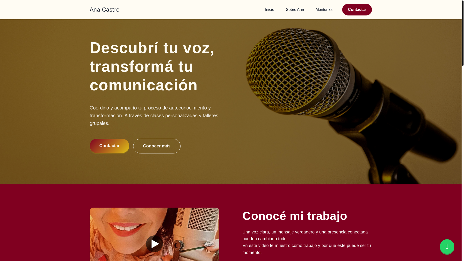 website screenshot of https://anacastro.com.ar/