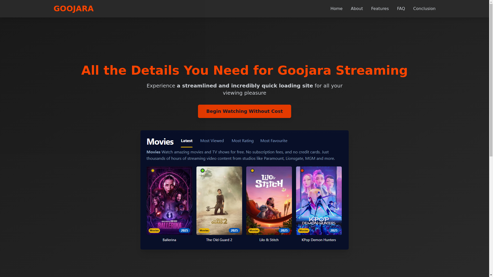 website screenshot of https://goojara-hrfo-a6m.pages.dev/