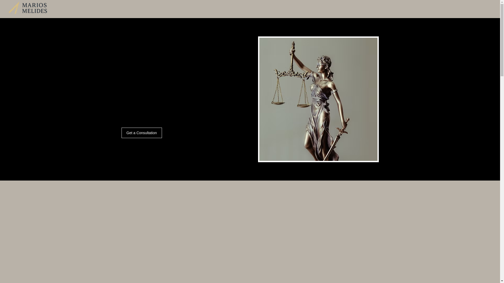 website screenshot of https://melideslaw.com/