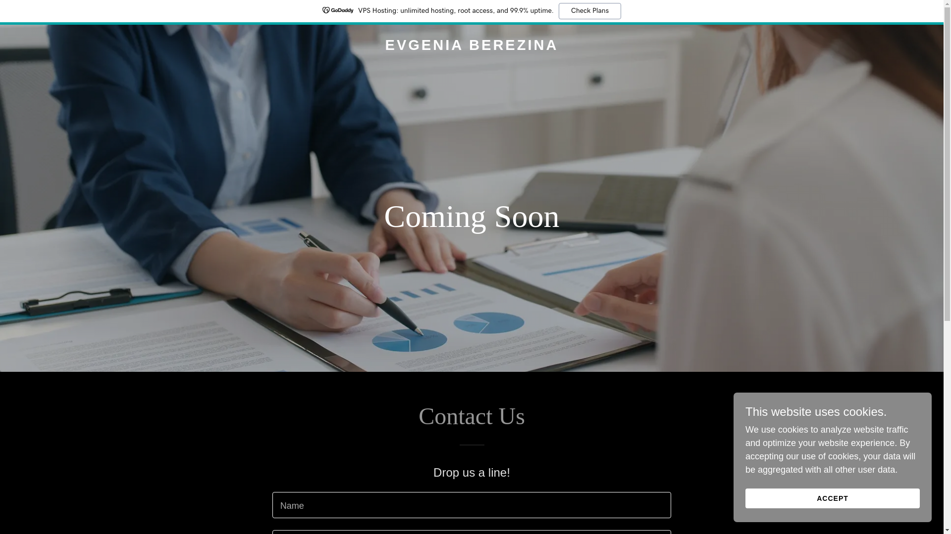 website screenshot of https://evgeniaberezina.com/
