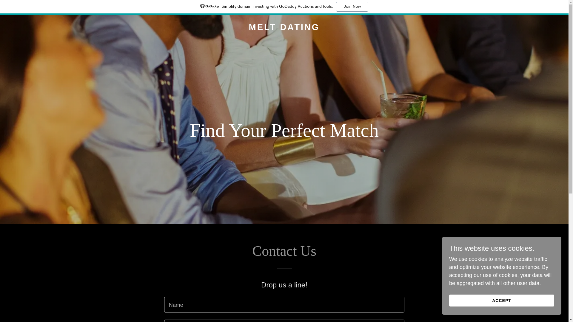 website screenshot of https://meltdating.ca/