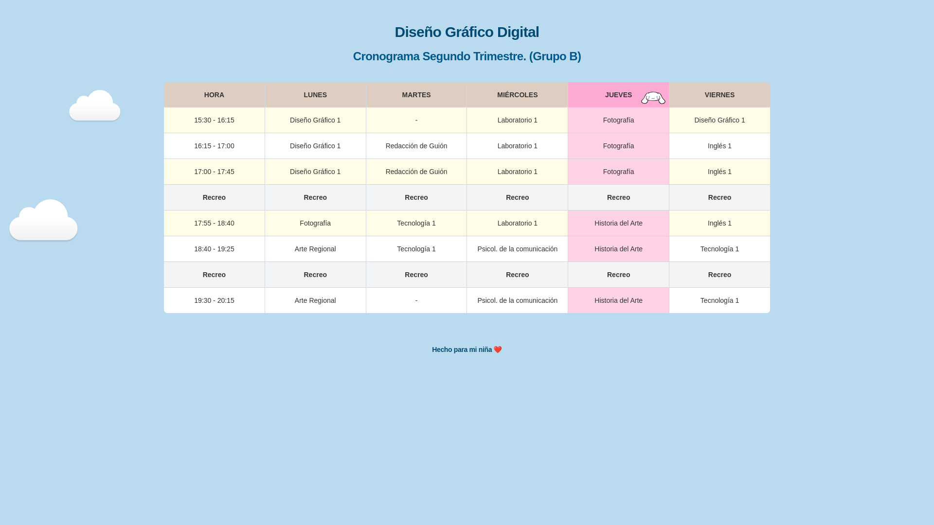 website screenshot of https://horario-zamy.pages.dev/