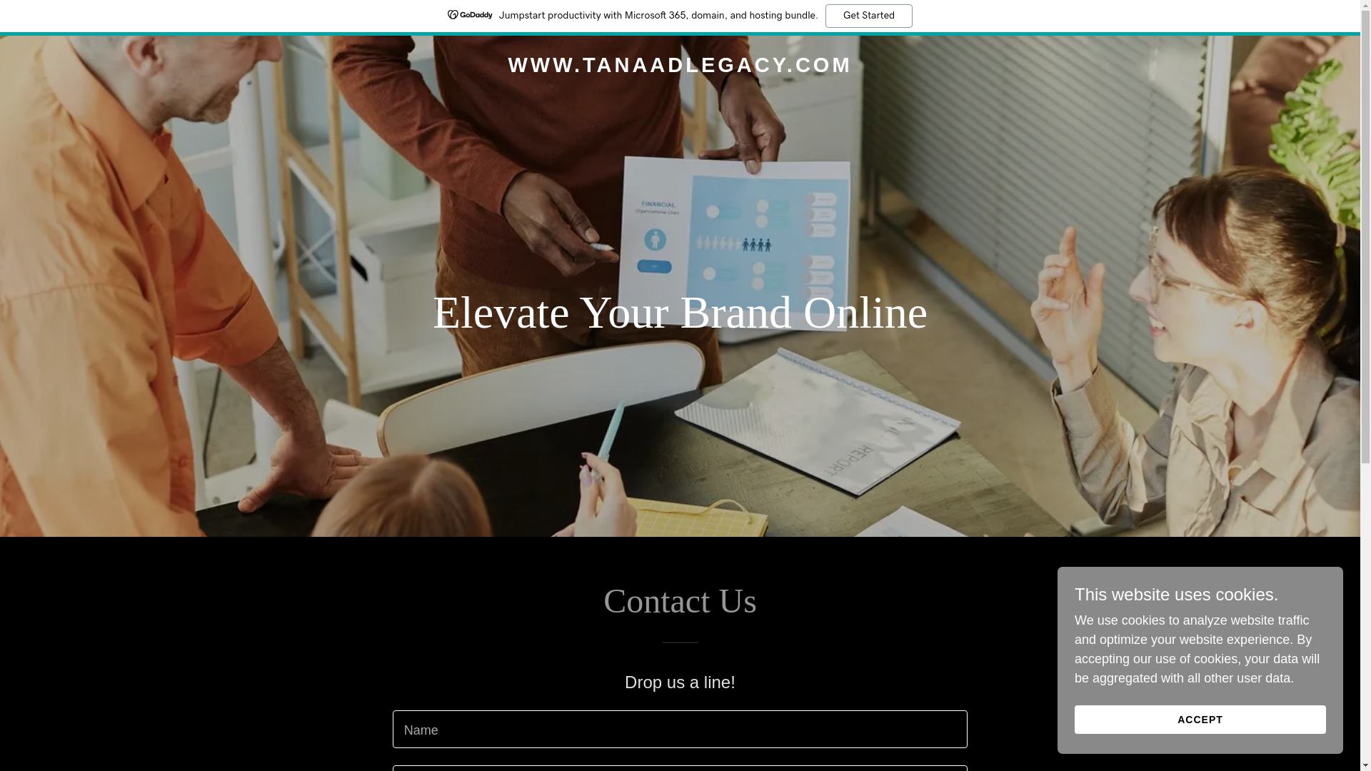 website screenshot of https://tanaadlegacy.com/