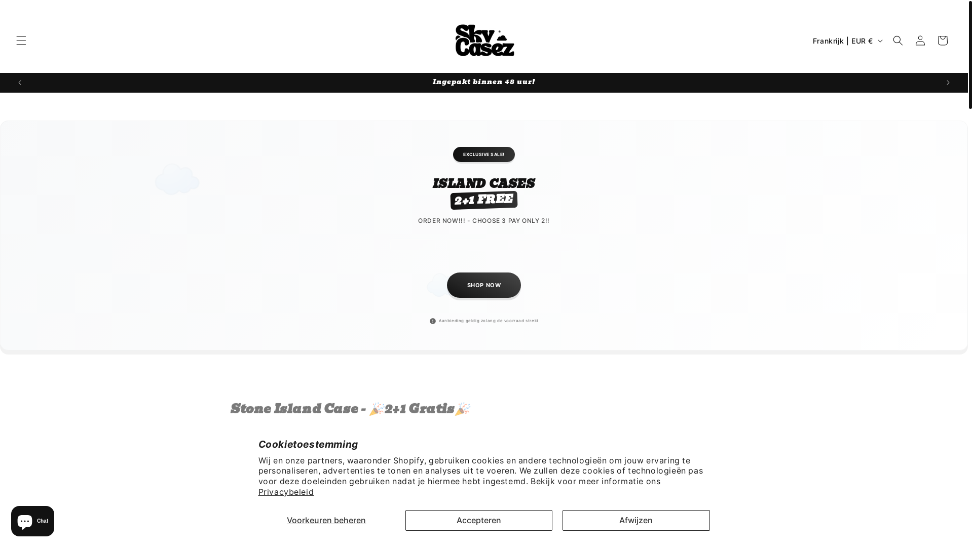 website screenshot of https://skycasez.nl/