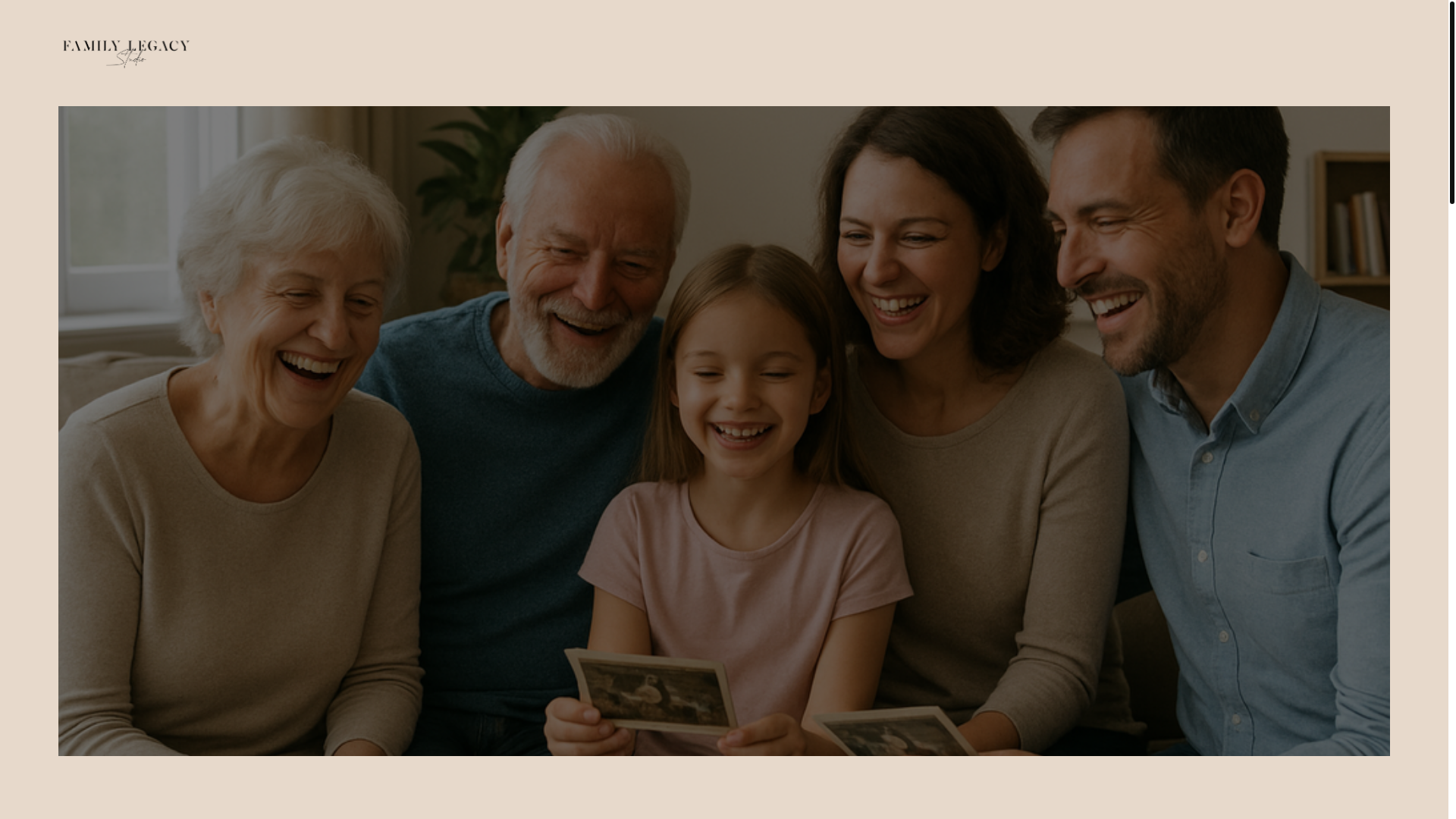 website screenshot of https://familylegacystudio.com/