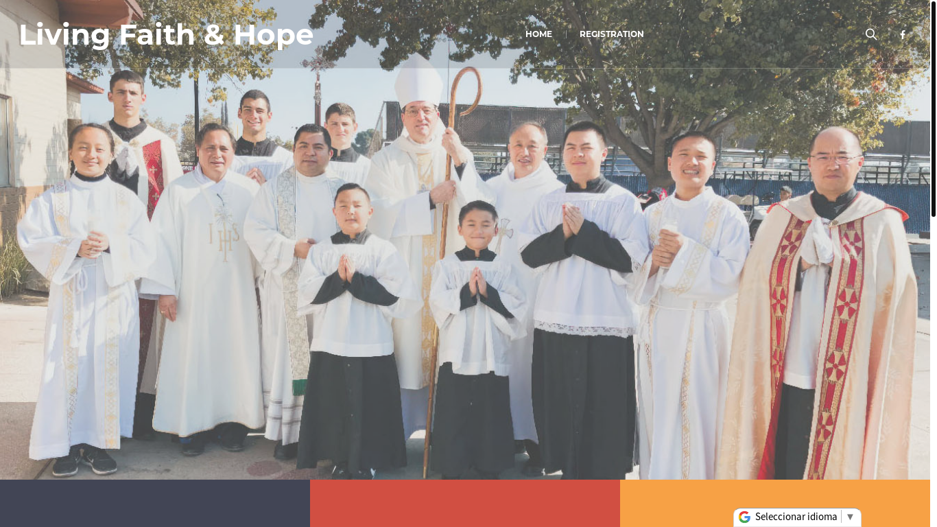 website screenshot of https://livingfaithhope.org/