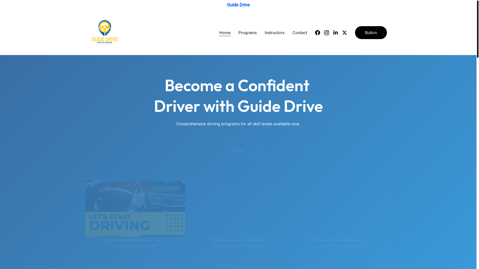 website screenshot of https://guidedrive.co.uk/