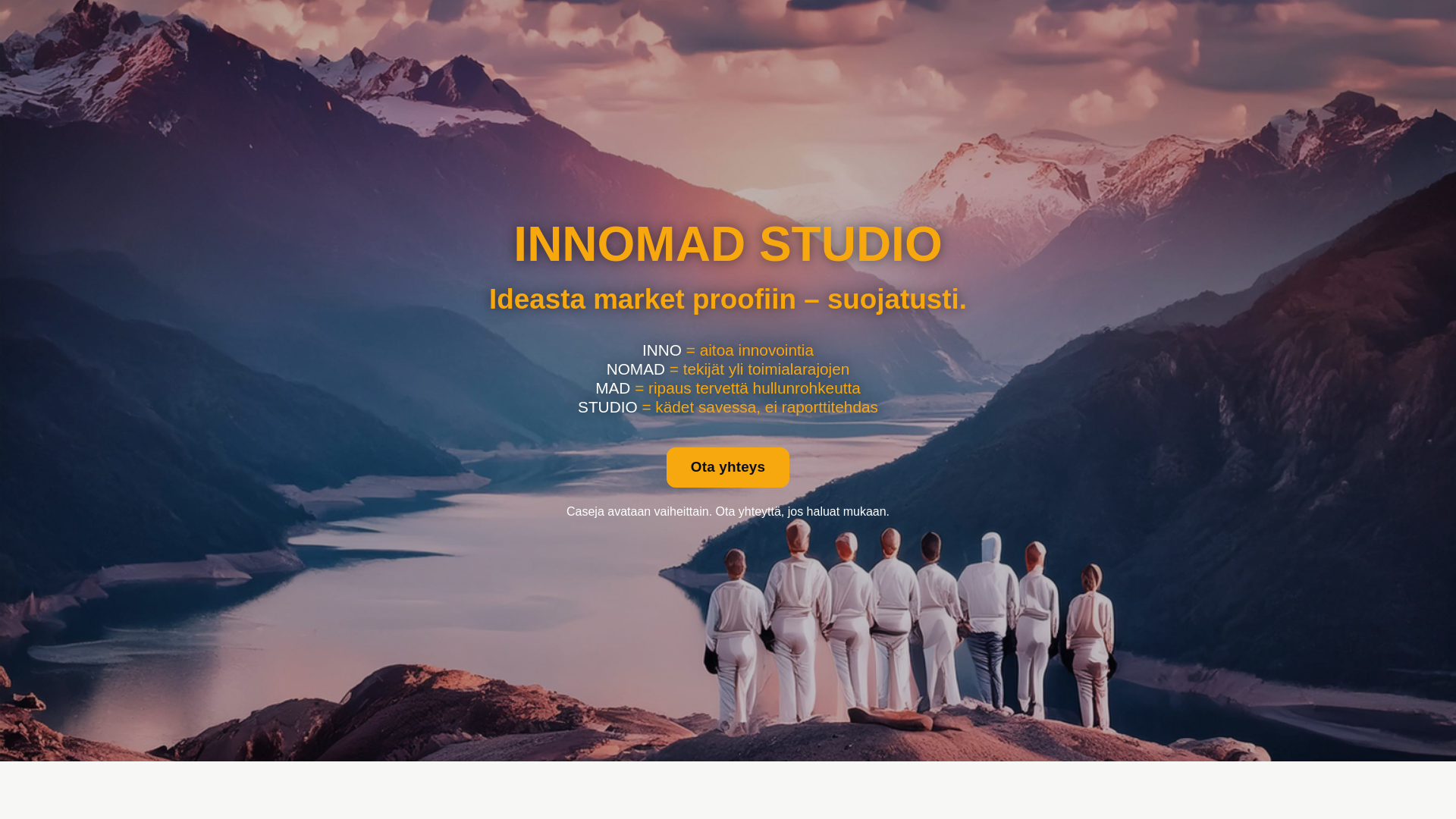 website screenshot of https://innomad.fi/