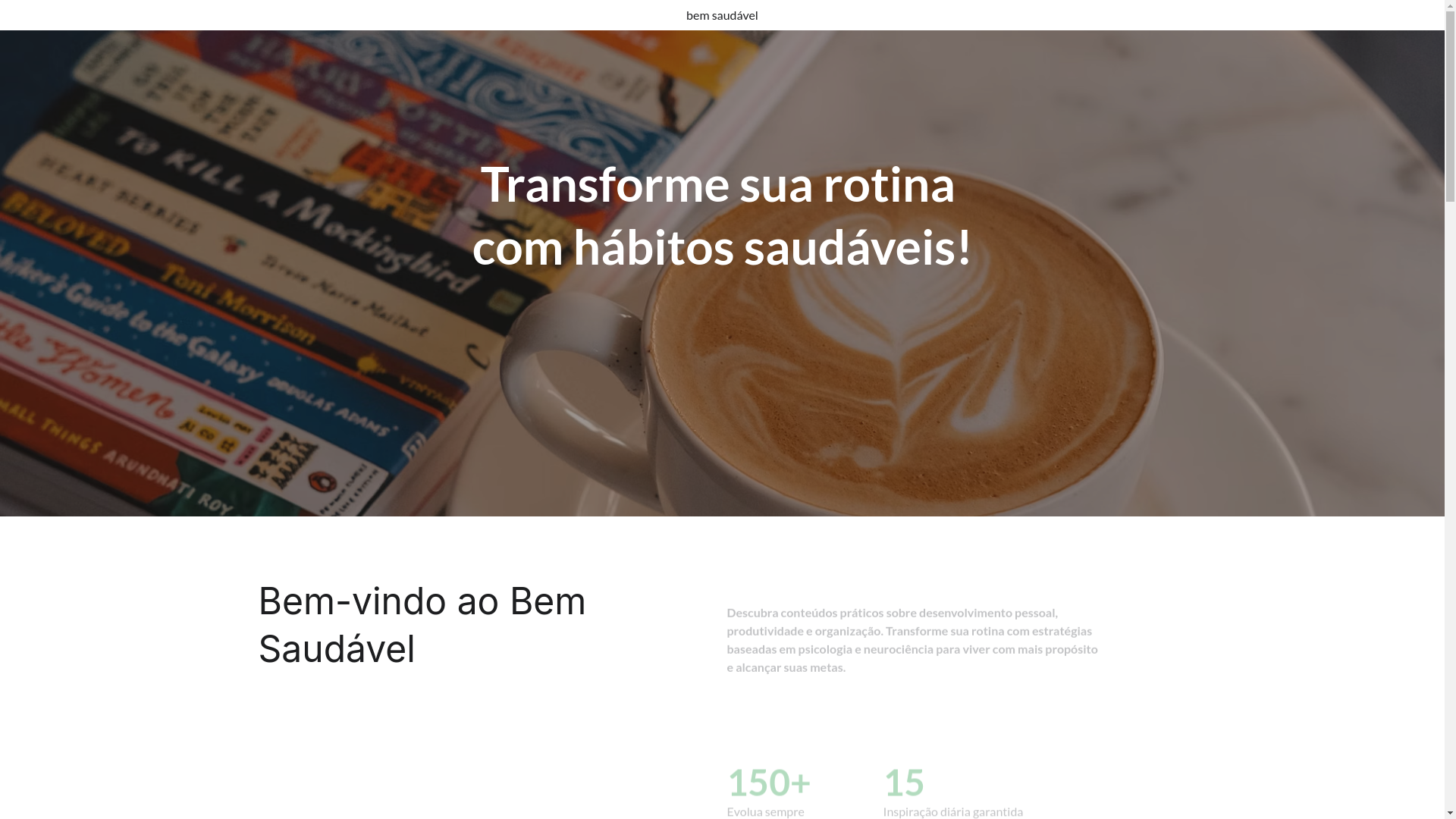 website screenshot of https://bemsaudavel.me/