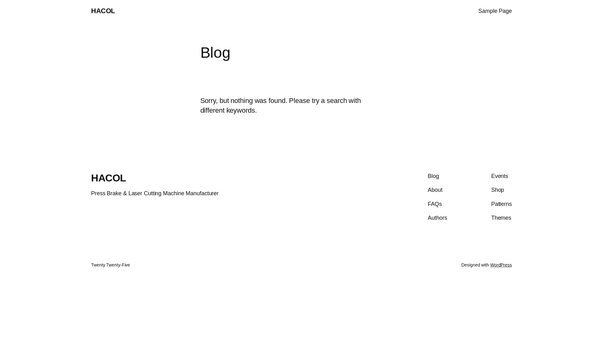 website screenshot of https://hacolmachine.com/