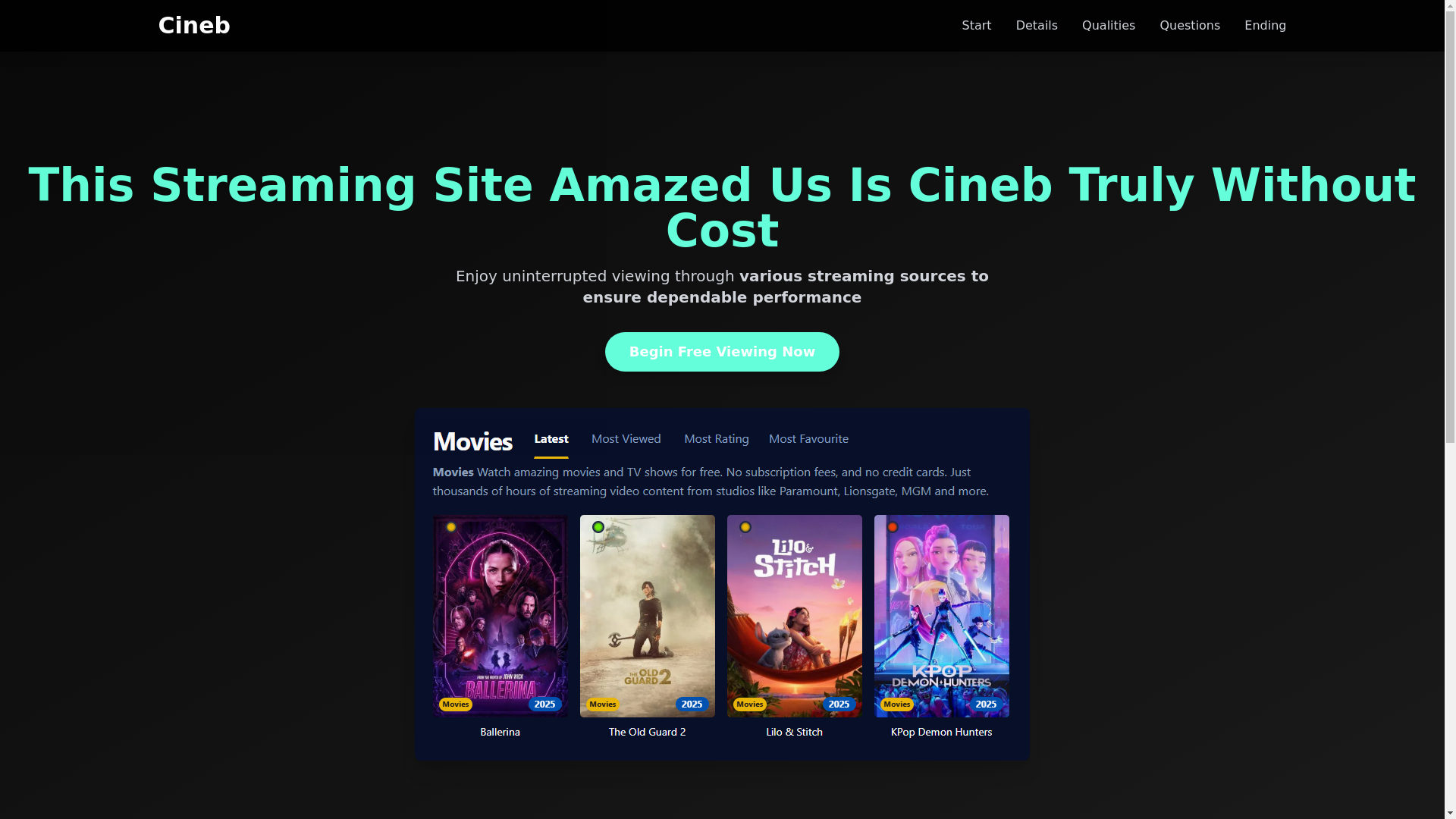 website screenshot of https://cineb-58qj.pages.dev/