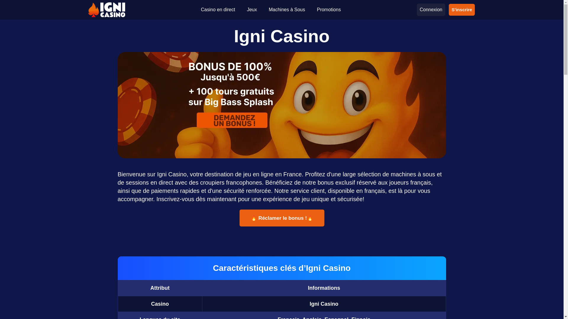 website screenshot of https://ignicasino-fr-4859.pages.dev/