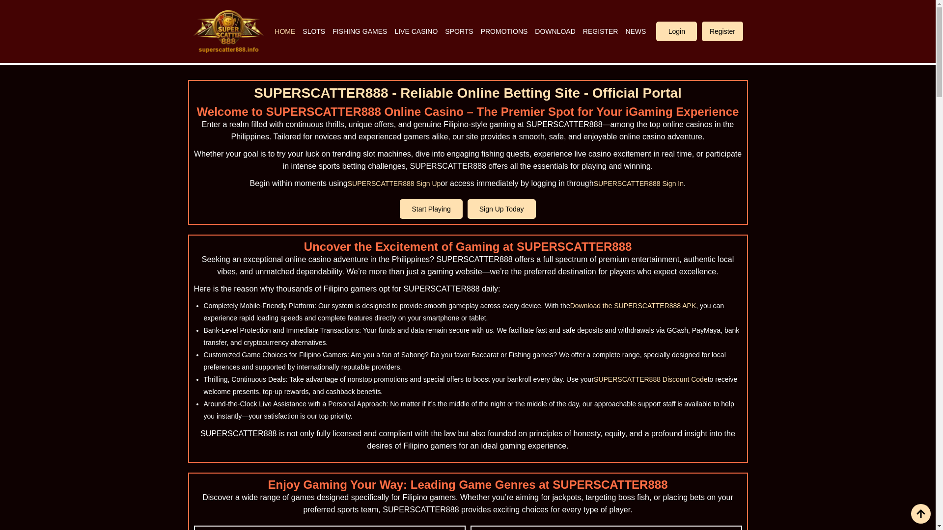 website screenshot of https://superscatter888.link/