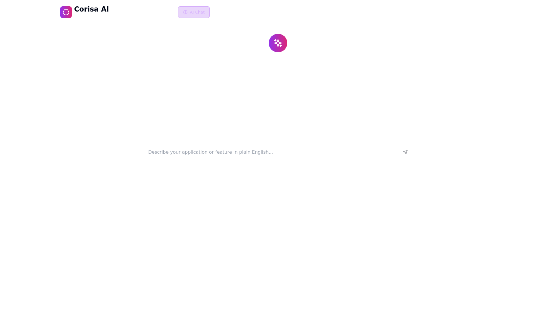 website screenshot of https://corisa-ai.pages.dev/