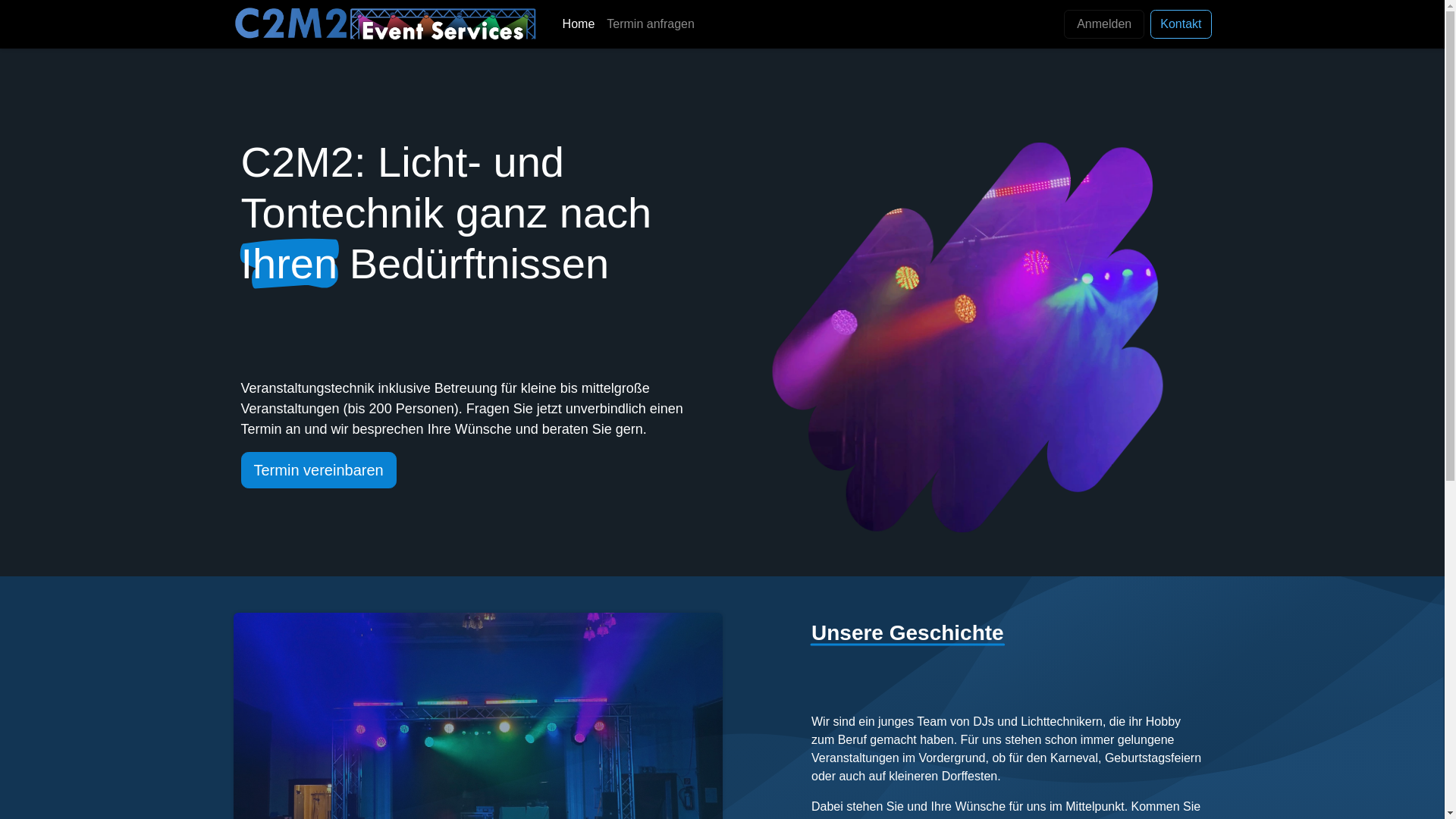 website screenshot of https://c2m2-event.de/