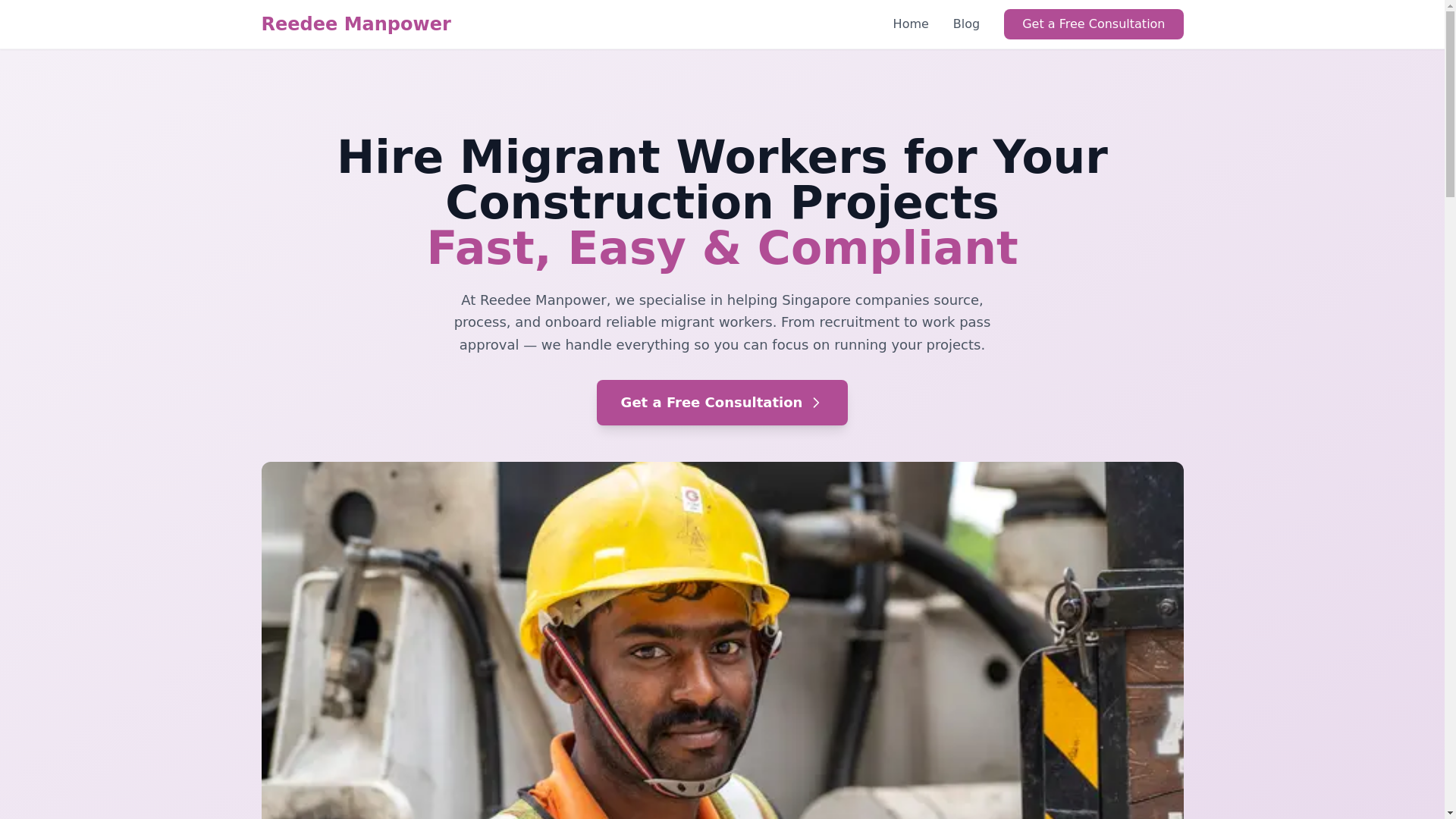 website screenshot of https://reedeemanpower.com/