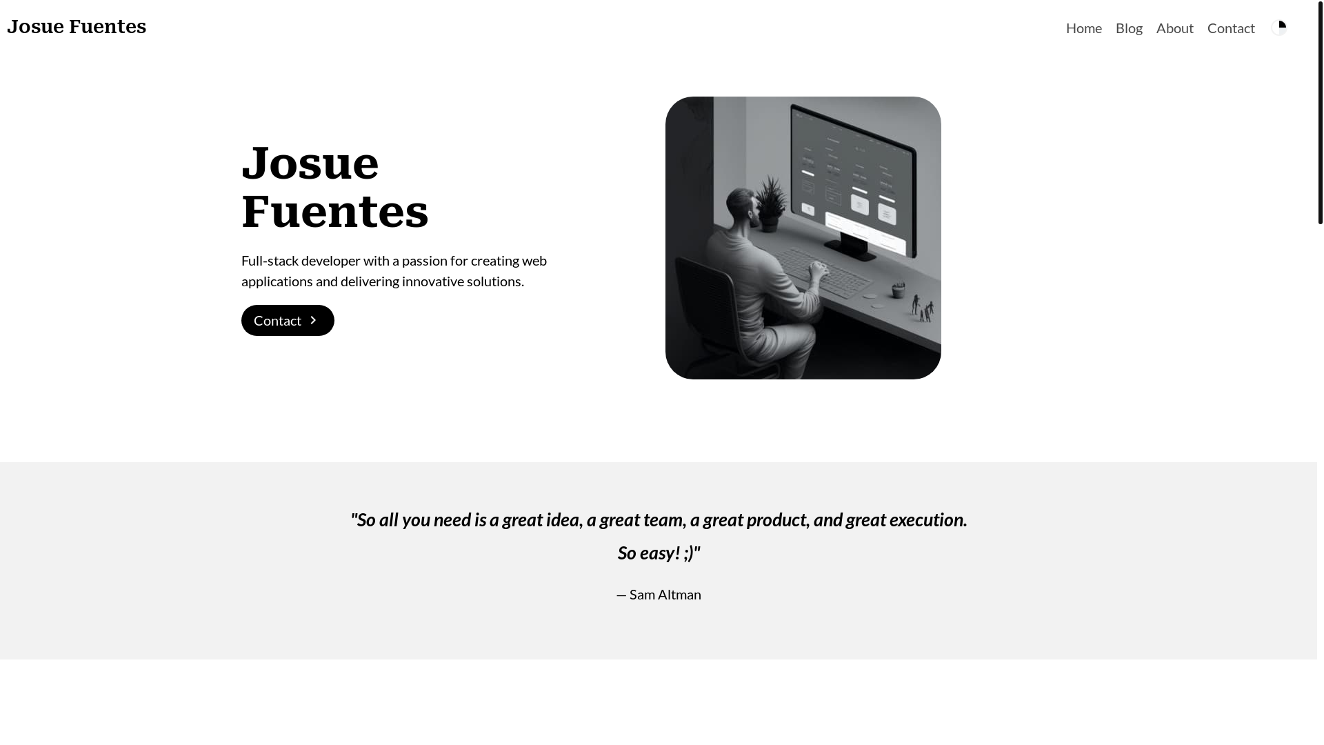 website screenshot of https://clean-portfolio.pages.dev/
