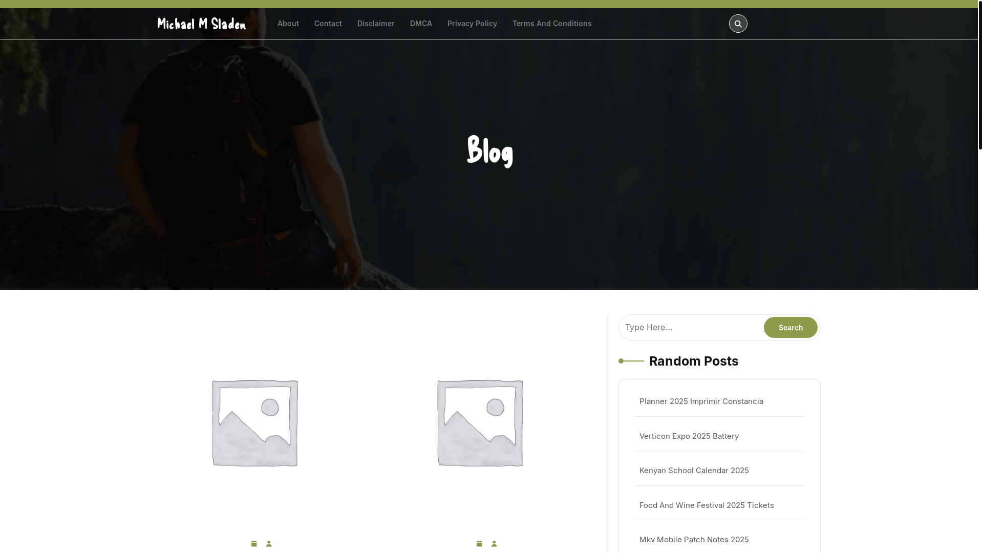 website screenshot of https://michaelmsladen.pages.dev/