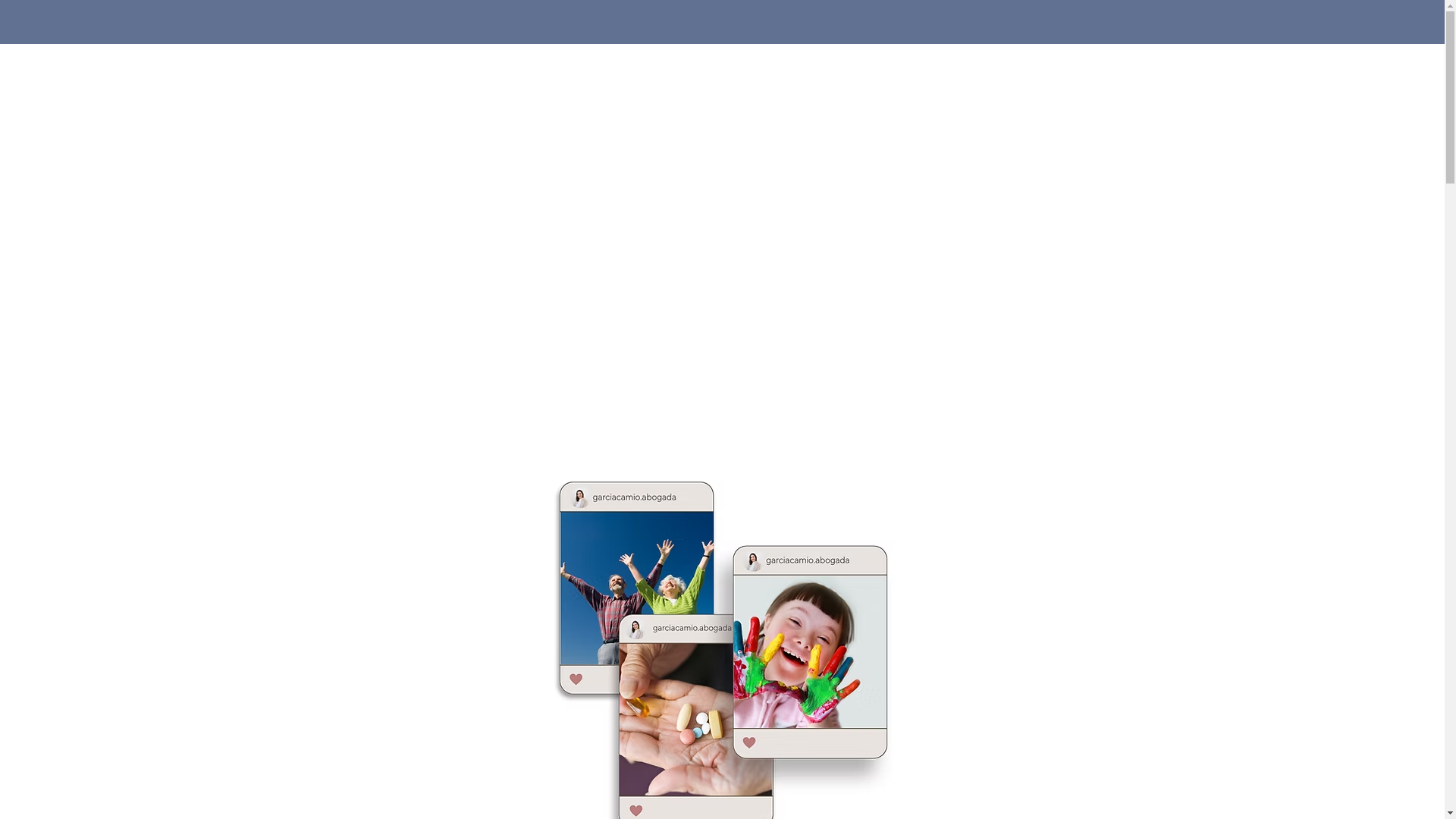 website screenshot of https://garciacamio.com/