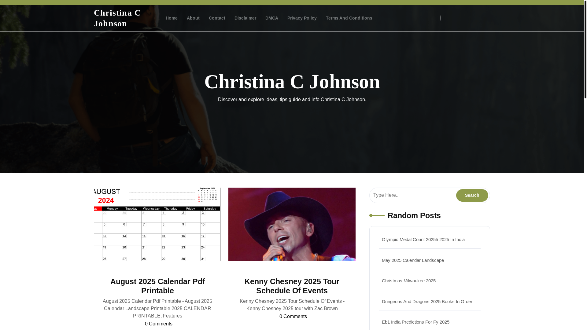 website screenshot of https://christinacjohnsone.pages.dev/