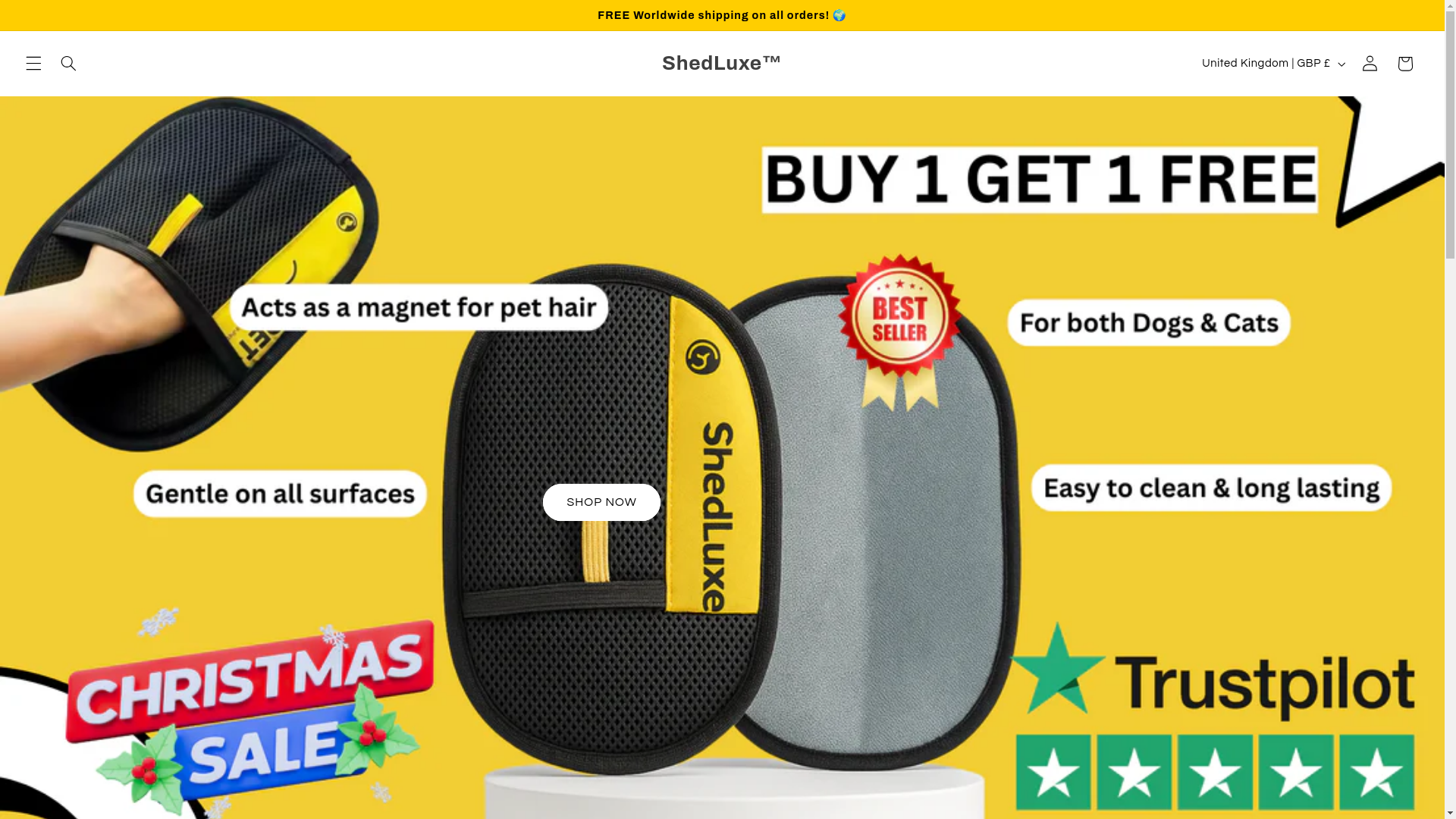 website screenshot of https://shedluxestore.com/