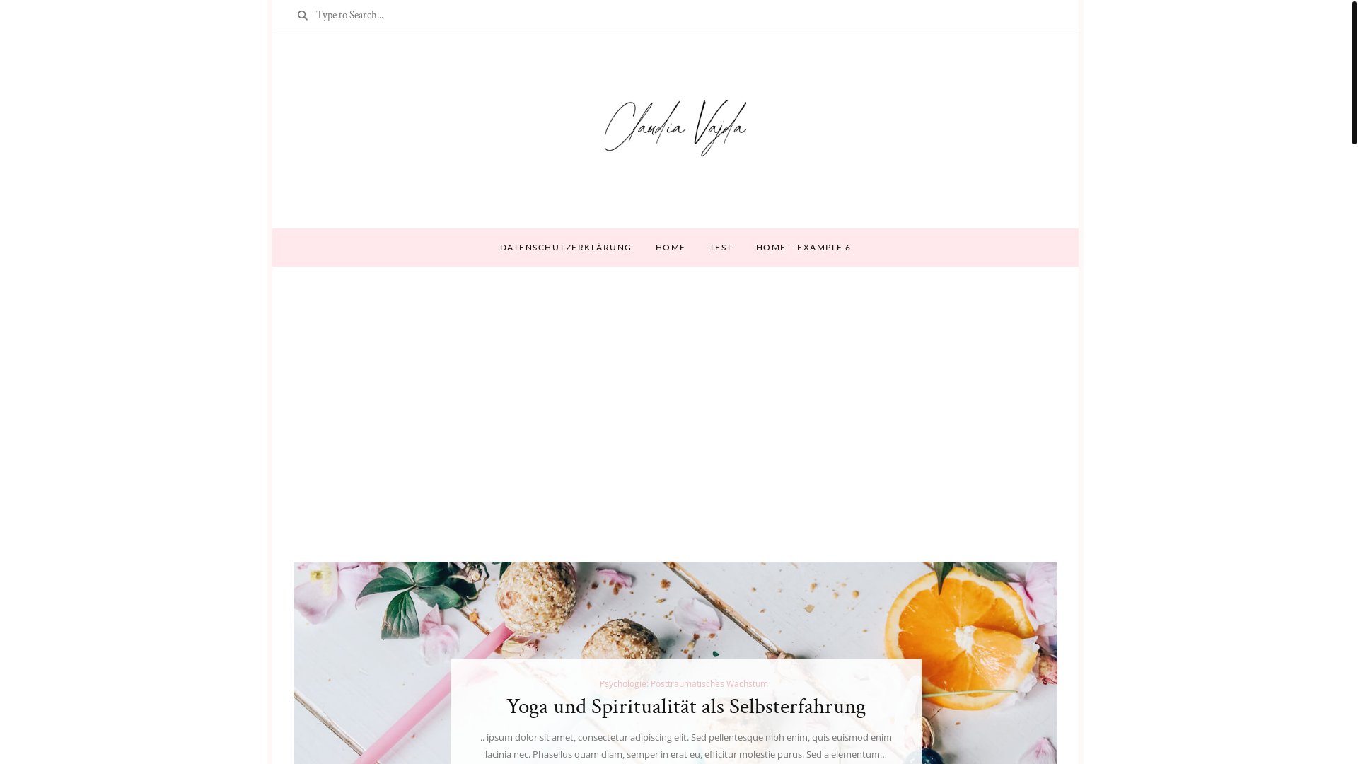website screenshot of https://claudiavajda.at/