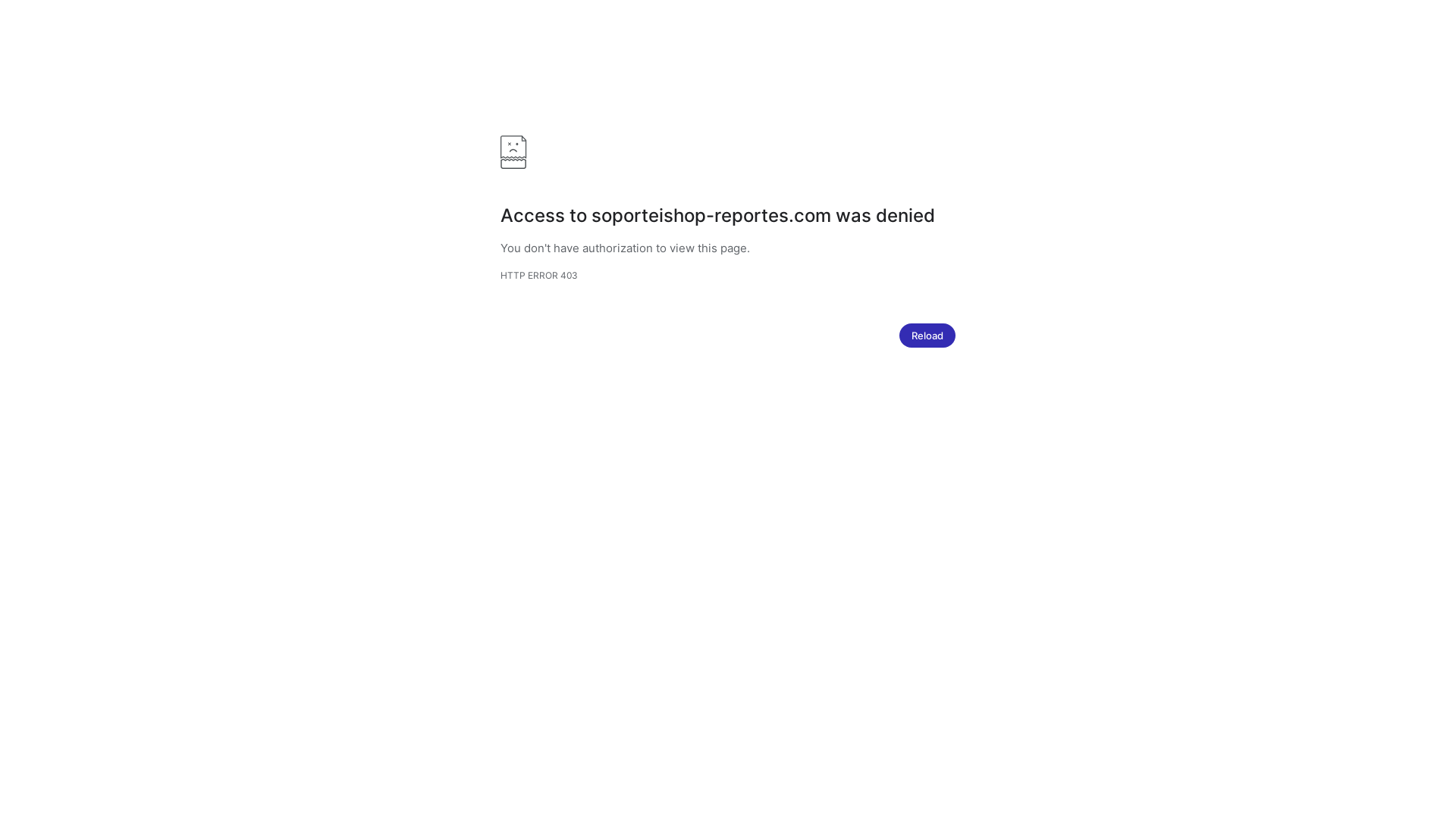 website screenshot of https://soporteishop-reportes.com/