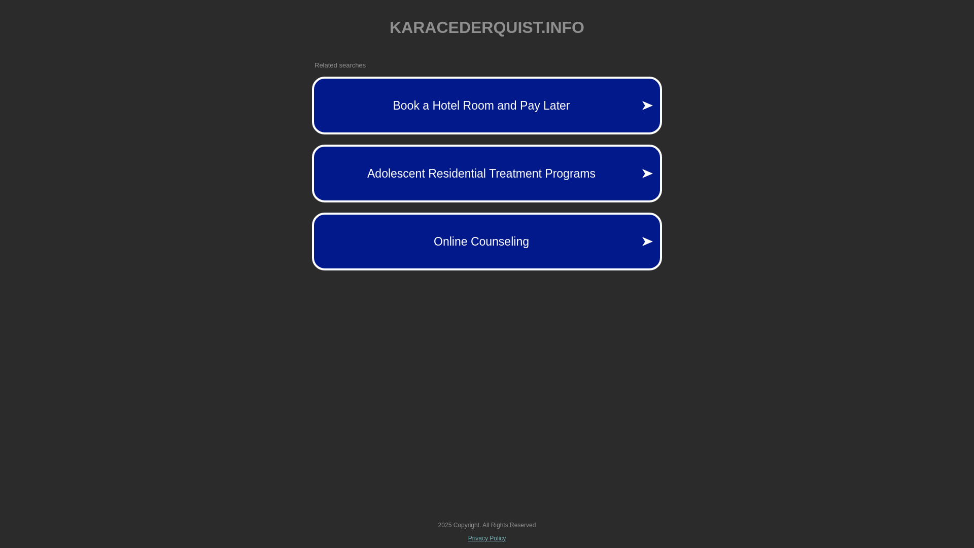 website screenshot of https://karacederquist.info/