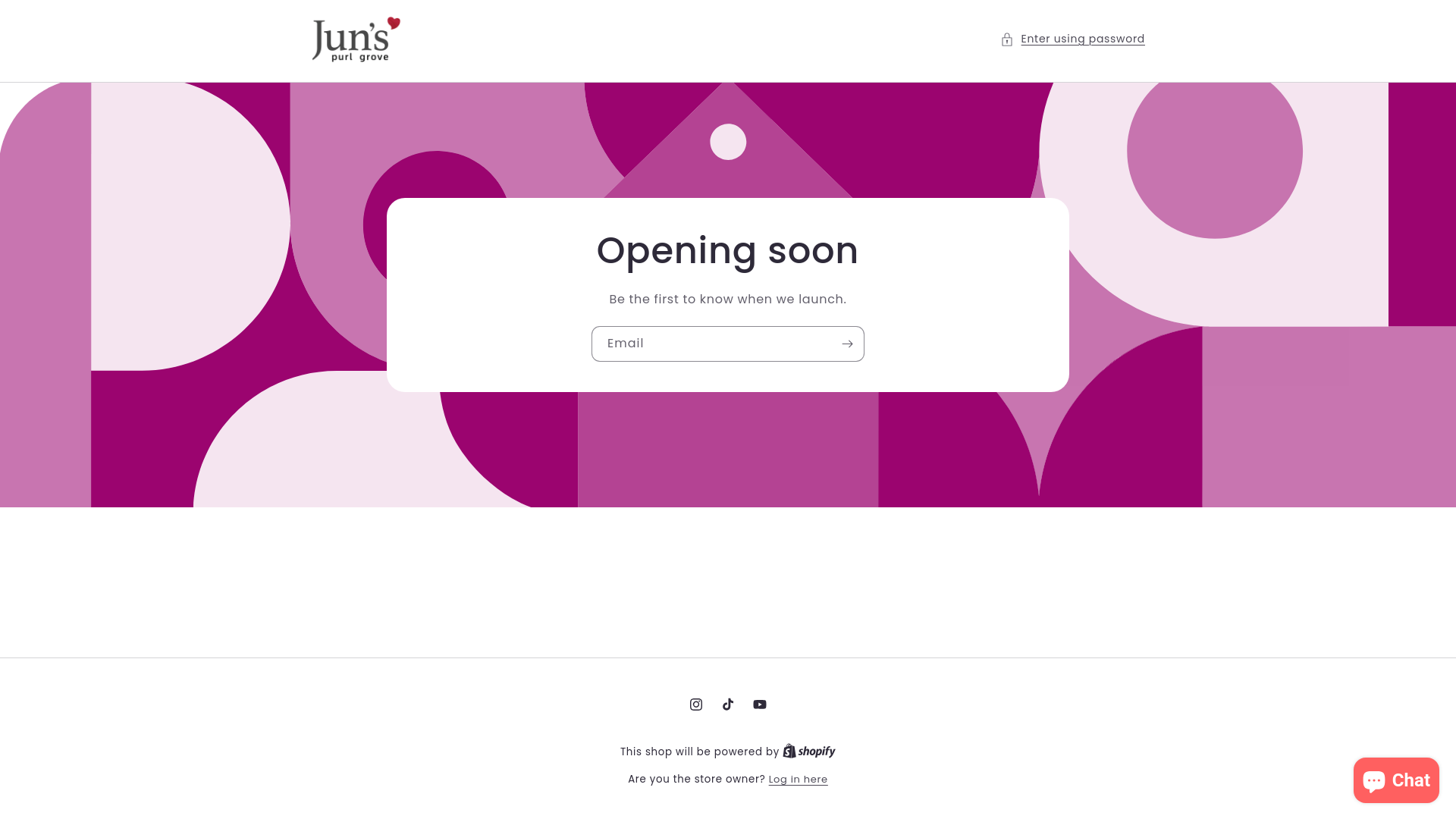 website screenshot of https://personalizedforshine.com/