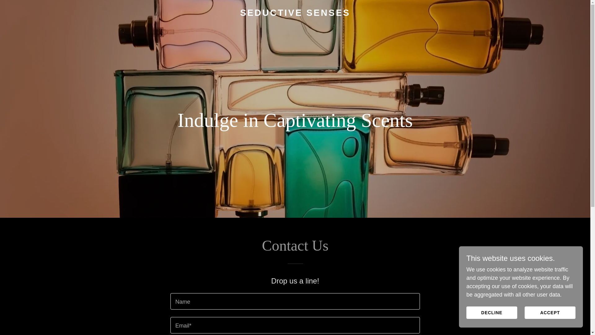 website screenshot of https://seductive-senses.com/