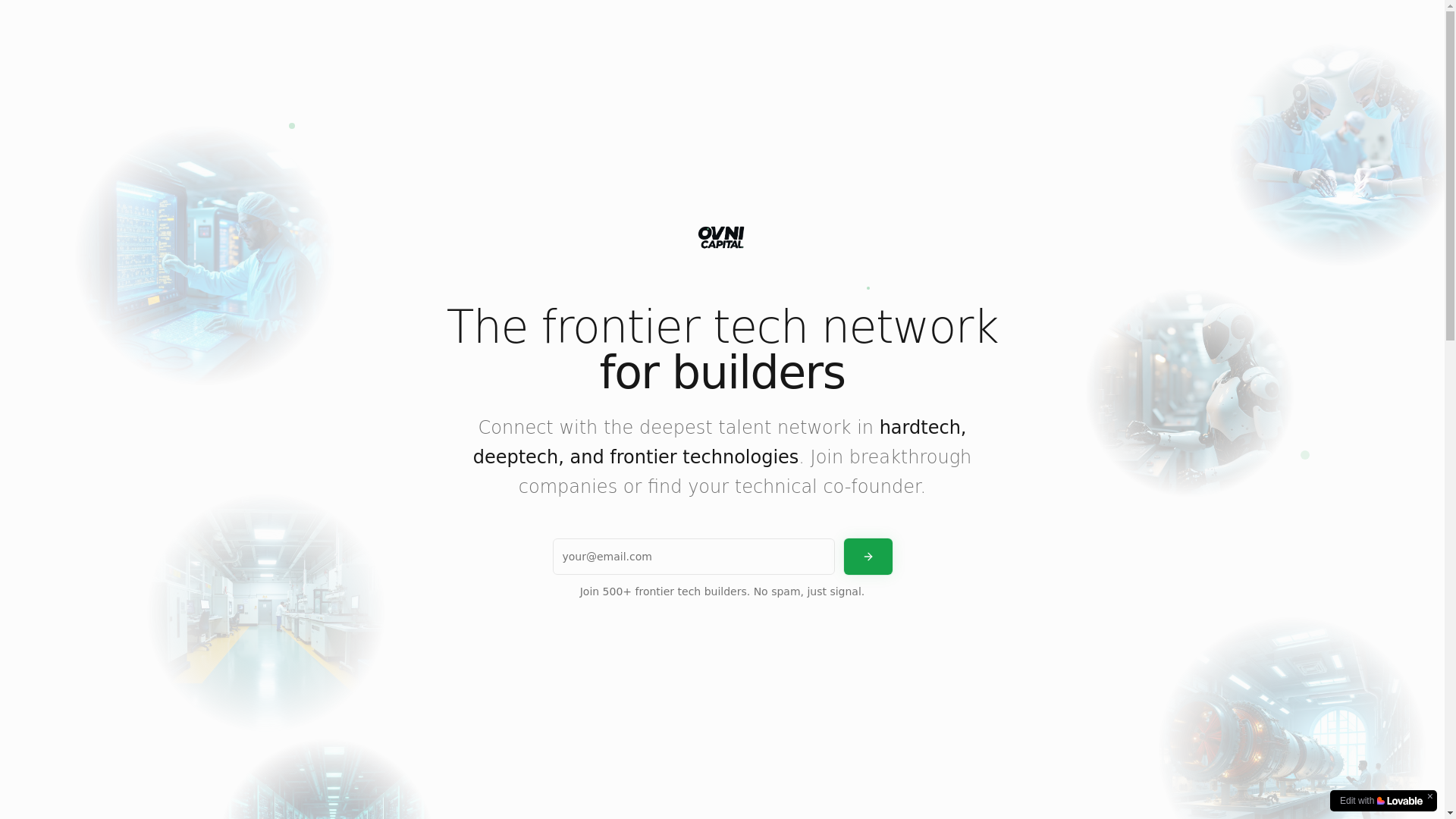 website screenshot of https://ovnicircle.com/